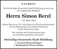 Traueranzeige Simon Berzl