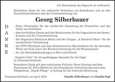 Traueranzeige Georg Silberbauer