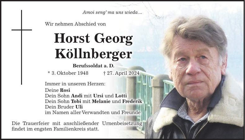 Traueranzeige Horst Köllnberger