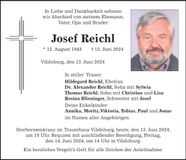 Traueranzeige Reichl Josef