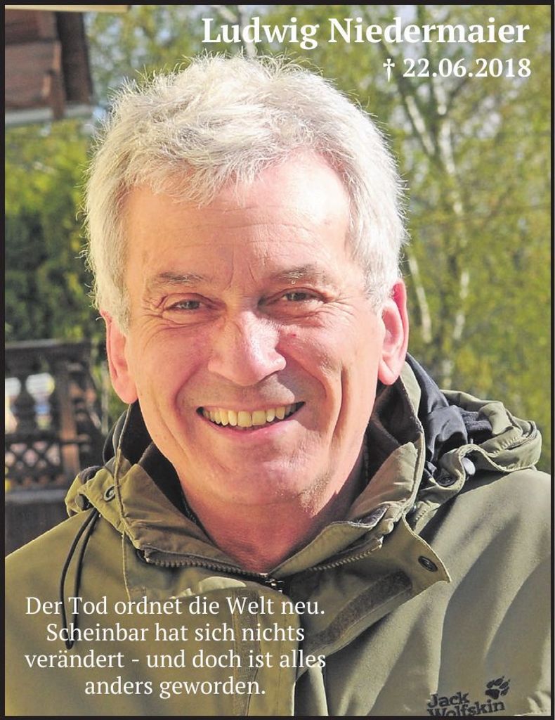 Traueranzeige Ludwig Niedermaier