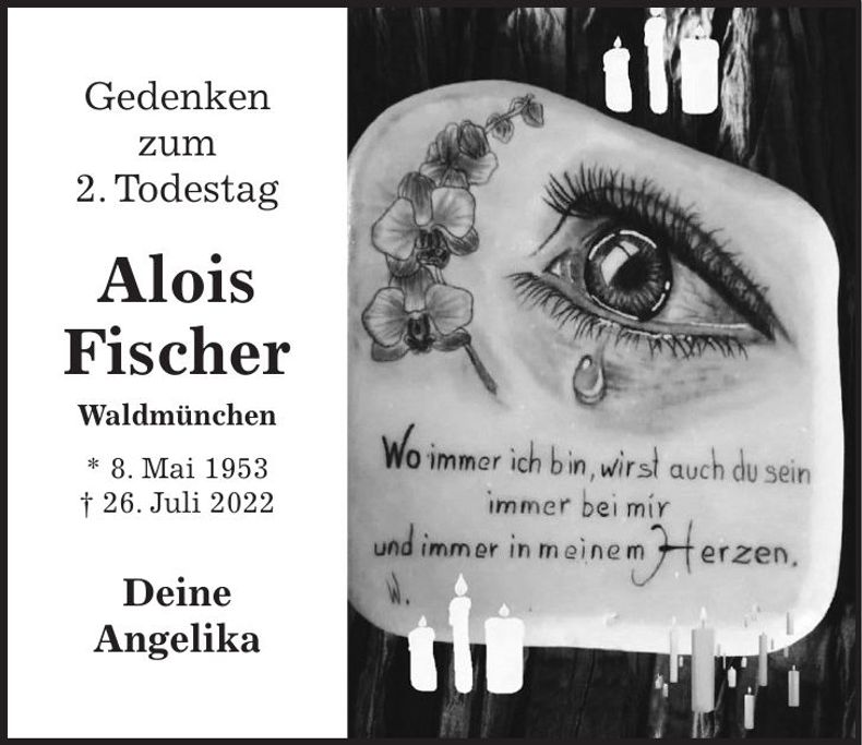 Traueranzeige Alois Fischer