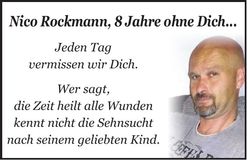 Traueranzeige Nico Rockmann