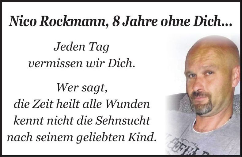 Traueranzeige Nico Rockmann