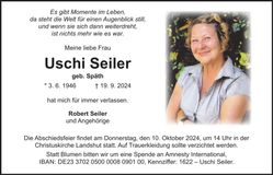Traueranzeige Uschi Seiler