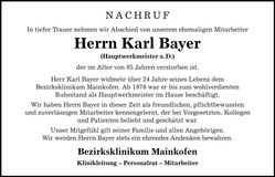 Traueranzeige Joachim Hüttner