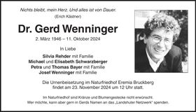 Traueranzeige Gerd Dr. Wenninger