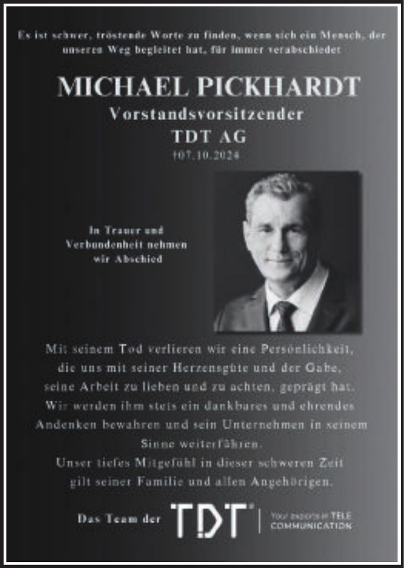 Traueranzeige Michael Pickhardt
