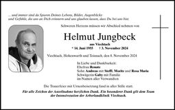 Traueranzeige Helmut Jungbeck