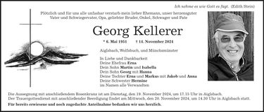 Traueranzeige Georg Kellerer