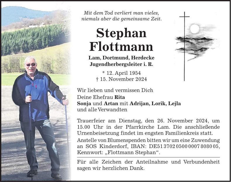 Traueranzeige Stephan Flottmann