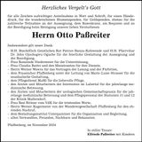 Traueranzeige Otto Paßreiter