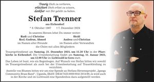 Traueranzeige Stefan Trenner