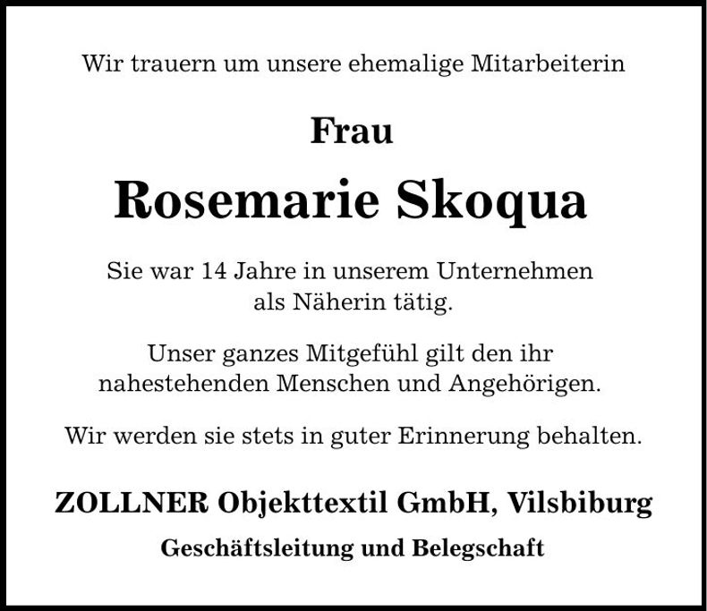 Traueranzeige Siegfried Basler