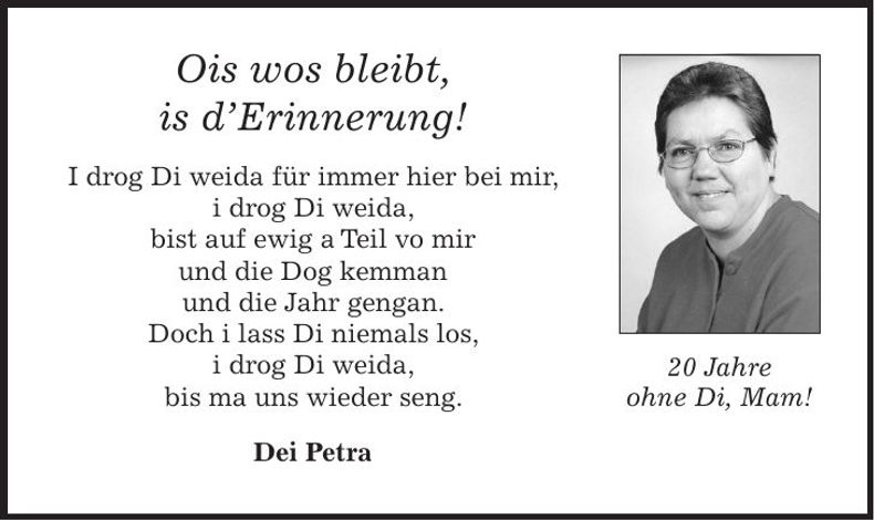 Traueranzeige  Zuckmantel