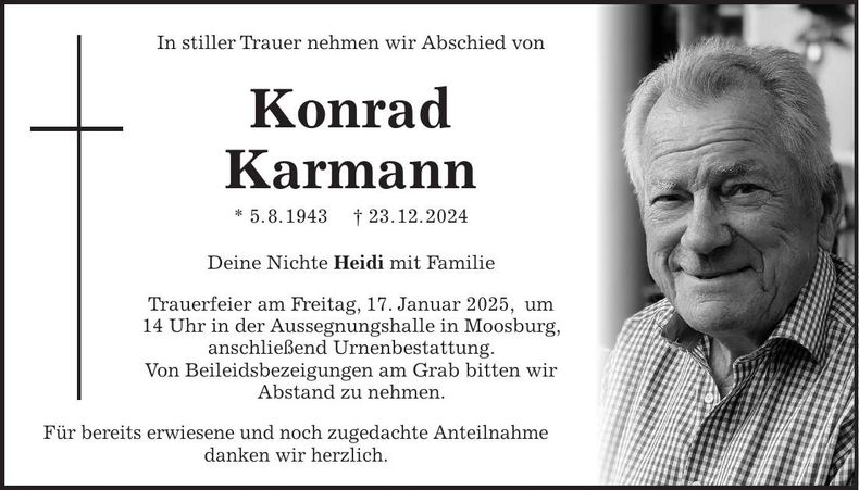 Traueranzeige Konrad Karmann