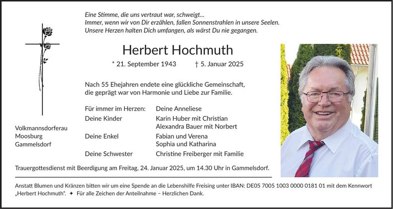 Traueranzeige Herbert Hochmuth