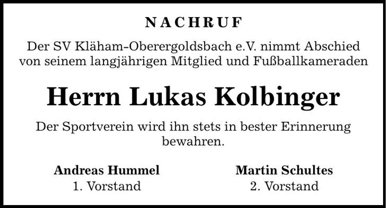 Traueranzeige Gottfried Beck