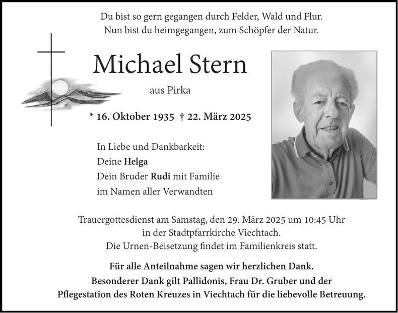 Traueranzeige Michael Stern