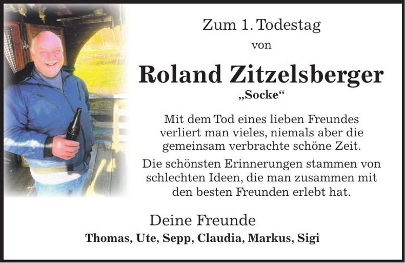 Traueranzeige Roland Zitzelsberger