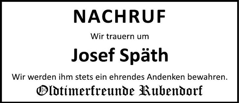 Traueranzeige Josef Josef