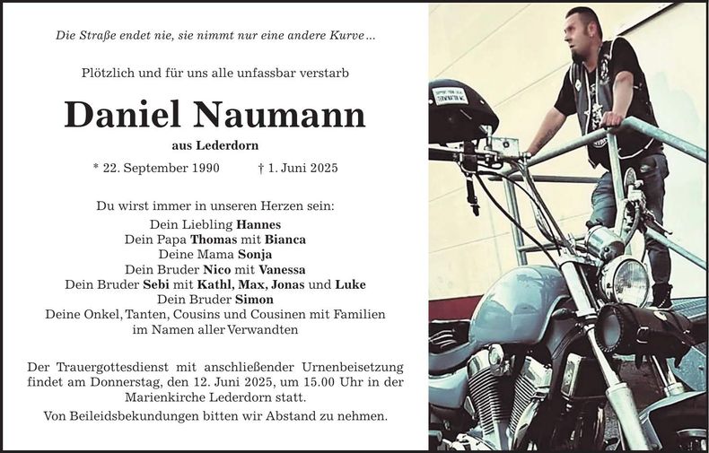 Traueranzeige Thomas Naumann