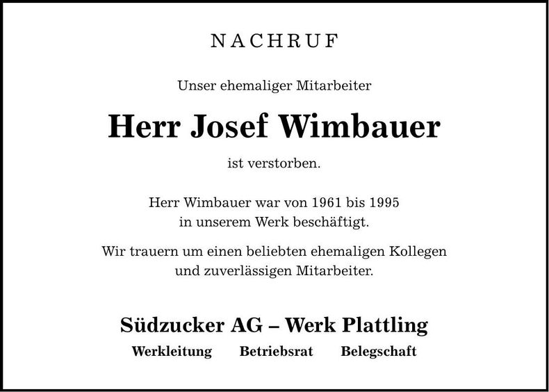 Traueranzeige Otto Kaiser