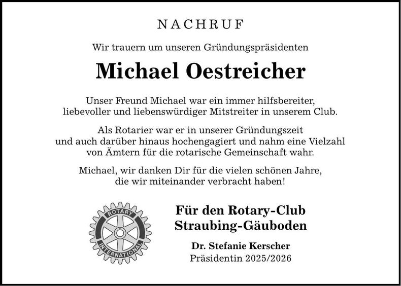 Traueranzeige Günther Krailinger