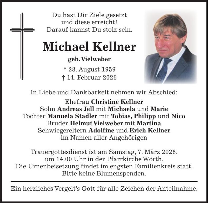 Traueranzeige Michael Kellner