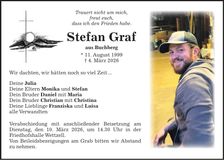 Traueranzeige Stefan Graf