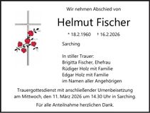 Traueranzeige Helmut Fischer
