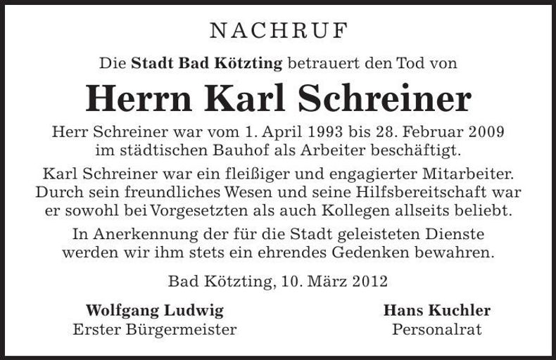 Traueranzeige  