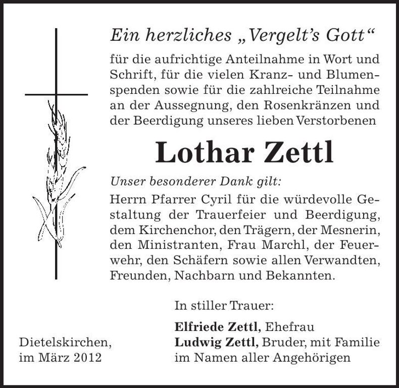 Traueranzeige  