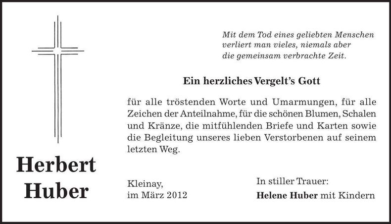 Traueranzeige  