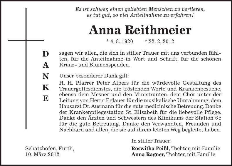 Traueranzeige  