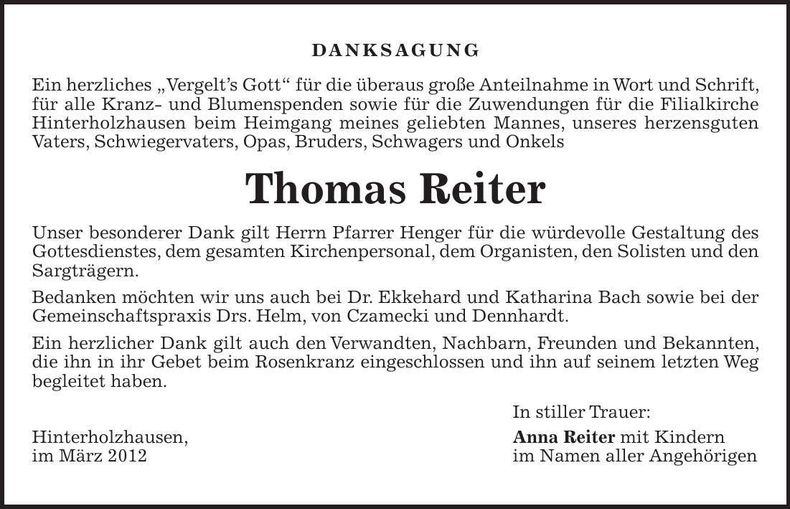 Traueranzeige  