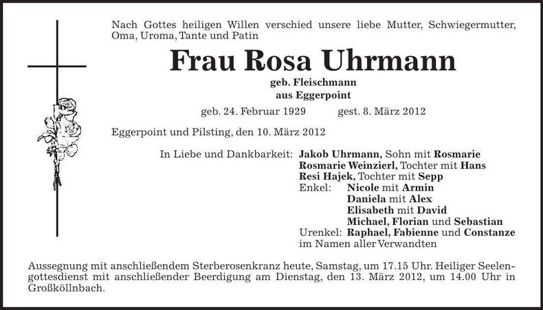 Traueranzeige  