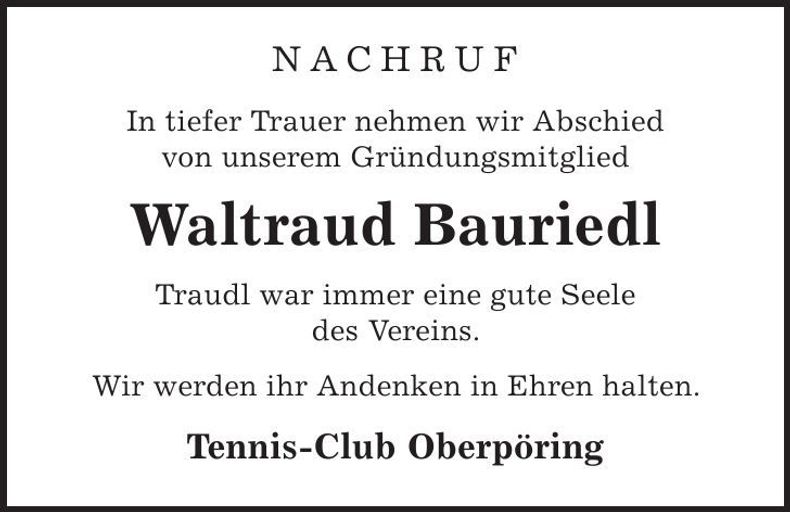 Traueranzeige  