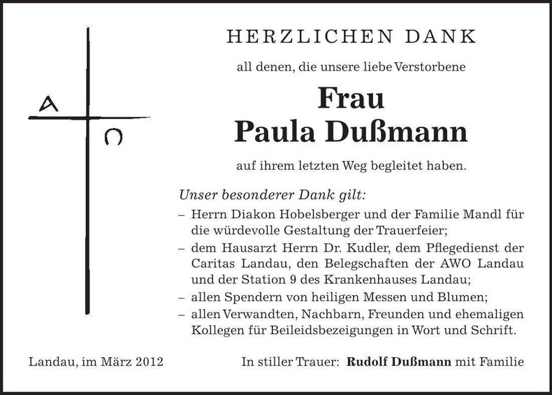 Traueranzeige  