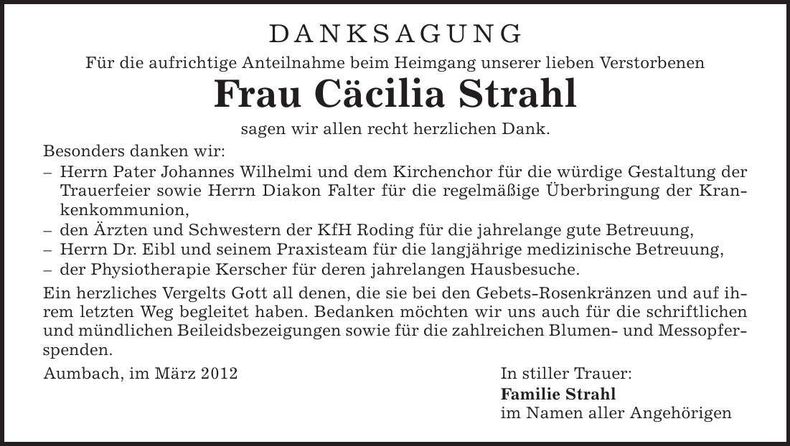 Traueranzeige  