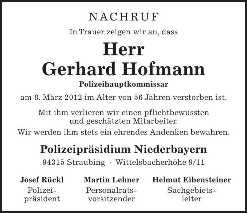 Traueranzeige  