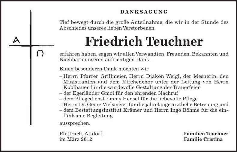 Traueranzeige  