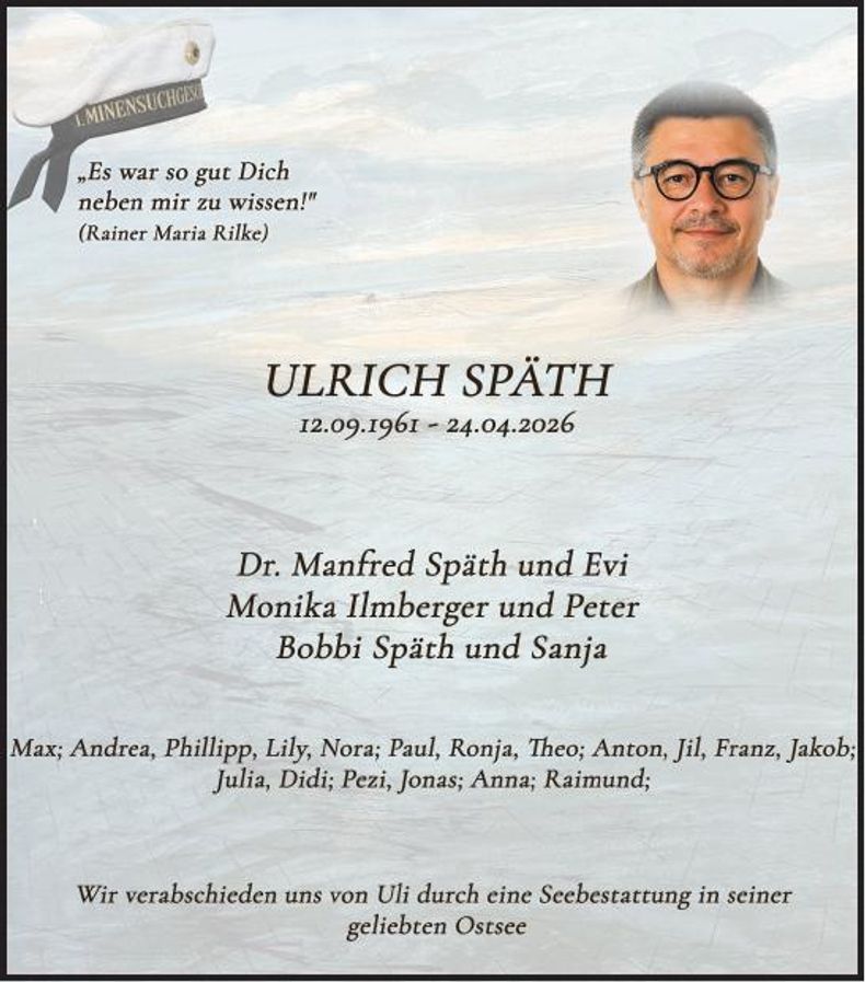Traueranzeige Ulrich Späth