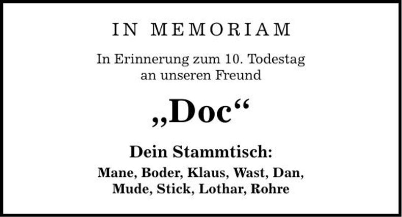 Traueranzeige Konrad Stierstorfer