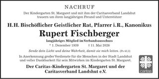 Traueranzeige Rupert Fischberger