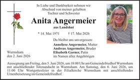 Traueranzeige Anita Angermeier