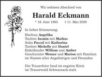 Traueranzeige Harald Eckmann