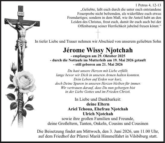 Traueranzeige Jérome Njotchah