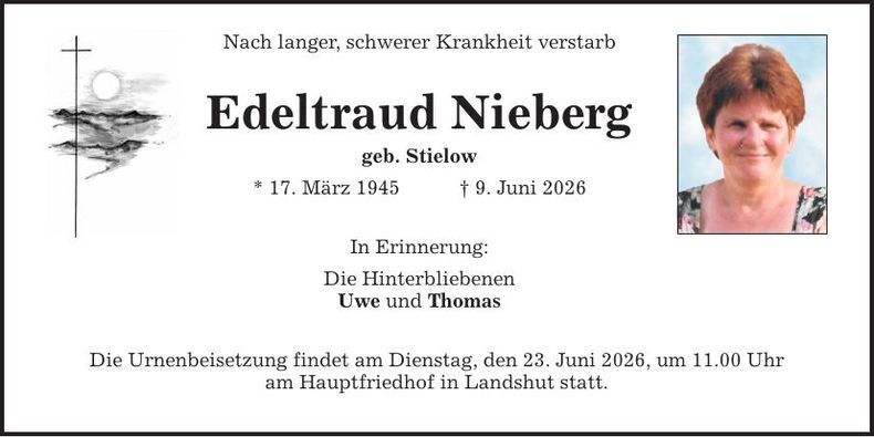 Traueranzeige Edeltraud Nieberg
