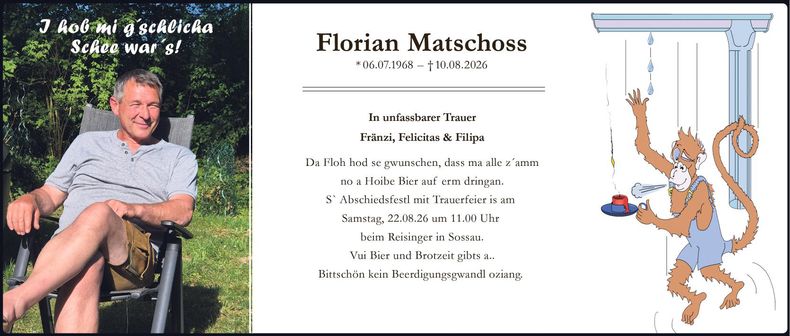 Traueranzeige Florian  Matschoss
